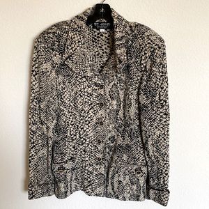 St John Collection size 10 snake skin print jacket.